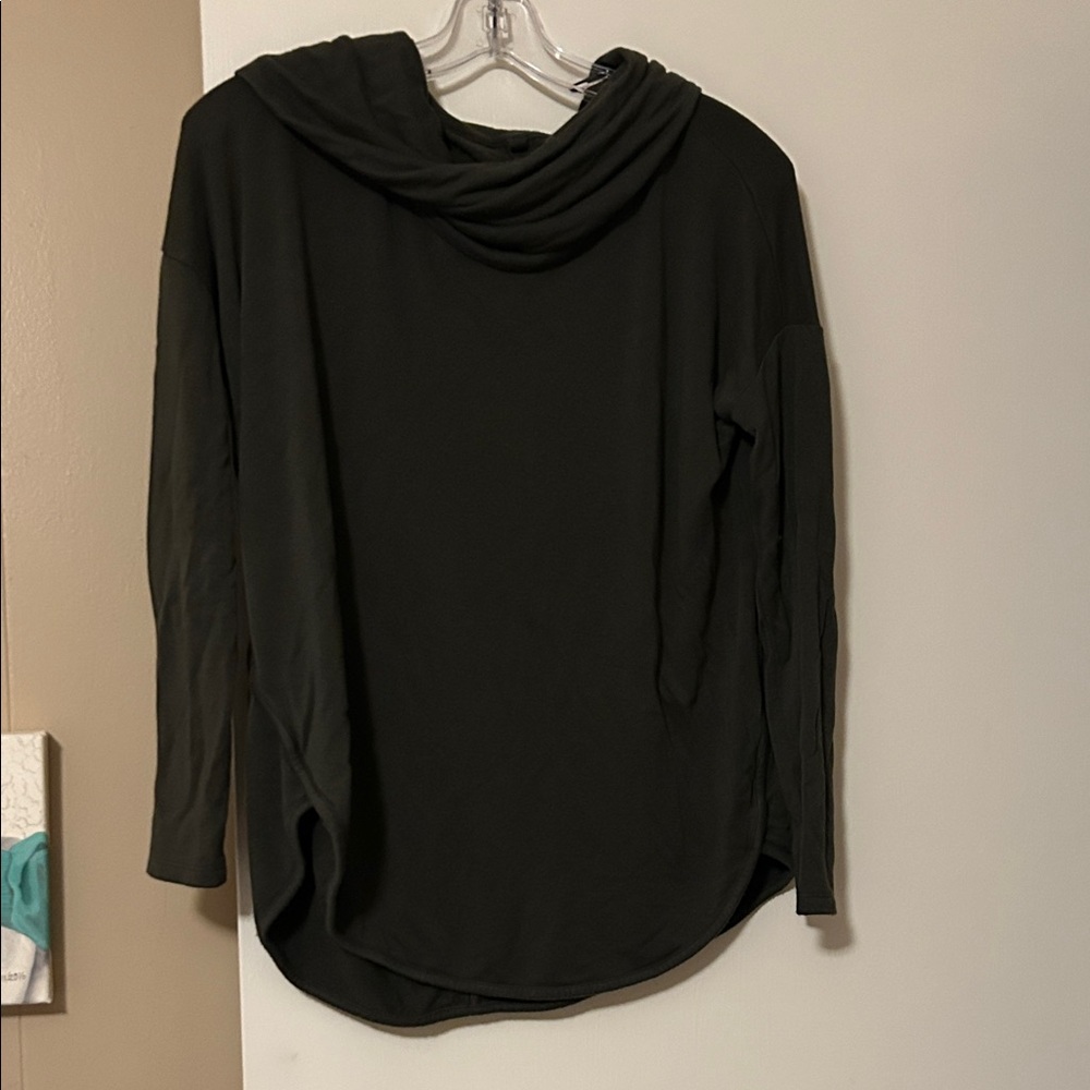 Lou & Grey Olive Cowl Neck Sweater